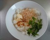 干しえびと大葉のバターコンソメおにぎり作り方1写真