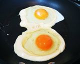 マヨネーズで目玉焼き作り方2写真