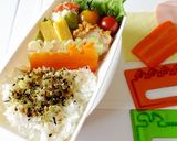 たべれるバランのお弁当～うさぎ・りす・花作り方8写真