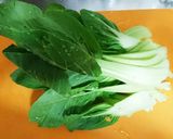 チンゲン菜と韓国のりのナムル作り方1写真