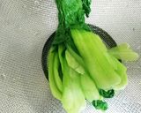 チンゲン菜と韓国のりのナムル作り方2写真