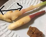 簡単一皿☆☆新生姜の味噌のせ作り方3写真