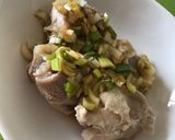 レンジで簡単★蒸し鶏のさっぱり香味ダレ作り方4写真