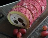 葡萄とブルーベリーのロールケーキ作り方29写真