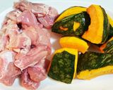 ☆簡単おかず☆鶏肉とかぼちゃの煮物作り方1写真