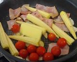 ヤングコーンとベーコンのバターオイスター作り方5写真