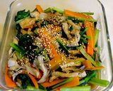 簡単 お鍋１つ 小松菜油揚げ舞茸煮浸し作り方9写真