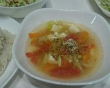 トマトとセロリの具だくさん中華スープ。作り方3写真