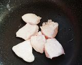 レンコンと鶏肉・にんじんの白みそマスタード和え作り方6写真