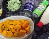 甘くて美味★子供も喜ぶ【カボ玉サラダ】作り方1写真