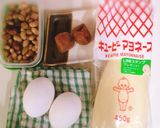 豆入り卵焼き作り方1写真
