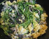豆苗とぶなしめじのふんわり卵炒め作り方6写真