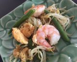 お弁当に♡海老もやし卵インゲンのマヨ炒め作り方7写真