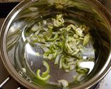 ハチク、かたは、打ち豆の具沢山な味噌汁作り方3写真