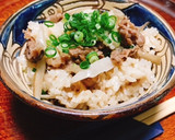 牛肉と牛蒡の炊き込みご飯作り方10写真