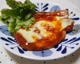 簡単！満足！ポークチャップのチーズのせ♪作り方10写真
