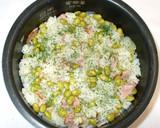 枝豆とベーコンのピラフ♪炊飯器で簡単作り方9写真