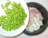枝豆とベーコンのピラフ♪炊飯器で簡単作り方5写真