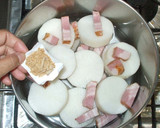 大根とベーコンの簡単煮物♪キヌサヤと作り方6写真