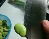 空豆あまったら☆えびイカ空豆白炒め☆作り方1写真