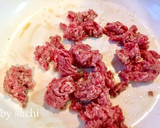 かぼちゃと挽肉のスタミナ炒め♡作り方3写真