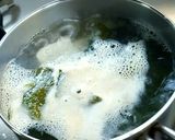 塩蔵わかめと豆富の味噌汁作り方4写真