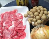 豚肉ブナシメジのポン酢炒めバルサミコ風味作り方1写真