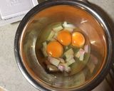使い切りレシピ！納豆と大根葉のオムレツ作り方3写真