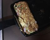 使い切りレシピ！納豆と大根葉のオムレツ作り方6写真