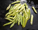 レンジで簡単！アスパラの青椒肉絲風味炒め作り方1写真