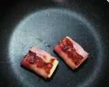 ﾍﾞﾋﾞｰﾁｰｽﾞのﾍﾞｰｺﾝ巻き作り方4写真