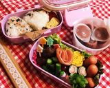 サラダにお弁当に☆ハムのダブルハート作り方6写真