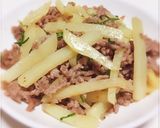 じゃがいもと豚ひき肉の炒め物作り方7写真