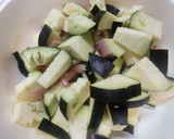 茄子（なす）とみょうがのもろ味噌和え作り方1写真