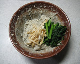 春菊と油揚げのねっとり白和え作り方5写真