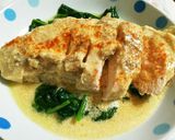 簡単おいしい！鶏むね肉のごまクリーム作り方10写真