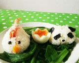 ニワトリとパンダのキャラご飯作り方5写真