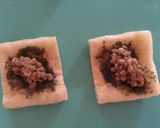 納豆とタケヤごまみそのパリパリ油揚げ作り方2写真