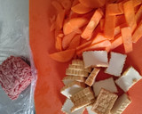 ☆人参と厚揚げのひき肉カレー炒め☆作り方1写真