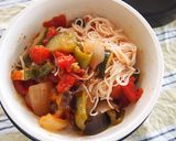 冷たい麺弁当　ラタトゥイユ素麺作り方3写真