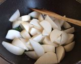 カブの肉味噌炒め煮作り方4写真