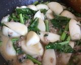 カブの肉味噌炒め煮作り方5写真