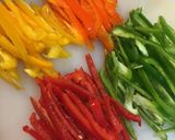 カラフル青椒肉絲作り方3写真