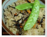 おでんの残り汁で♪ヘルシー炊き込みご飯作り方6写真