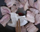 フライパン1つ♡大根と豚バラ肉の角煮作り方2写真