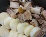 フライパン1つ♡大根と豚バラ肉の角煮作り方5写真