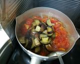 さば味噌缶☆背脂☆完熟トマトカレー作り方5写真