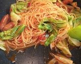 フライパン１つでトマトソースパスタ作り方7写真