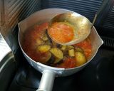 さば味噌缶☆背脂☆完熟トマトカレー作り方6写真