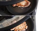 味付簡単⊂柔らか⊃トンテキでお好み焼き風作り方3写真